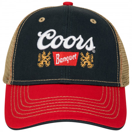 Coors Banquet Classic Logo Navy Colorway Mesh Snapback Hat